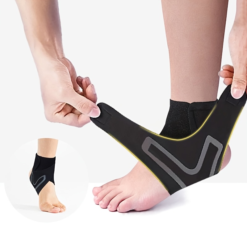 

Set Of 2 Ankle Support Braces Made From Breathable Material, For Men And Women, Featuring An Adjustable Wrap!