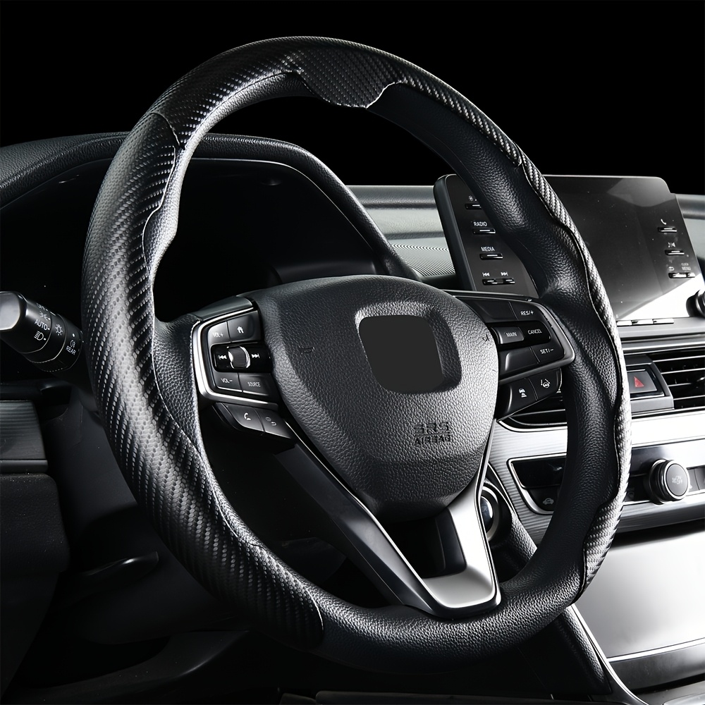 TEMU 3pcs Set Thin Style Universal Car Steering Wheel Cover, Suitable For Suvs, Trucks, And Sedans