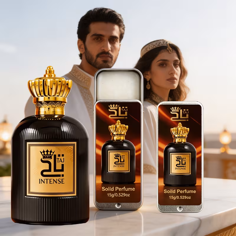 middle eastern dubai accord solid perfume unisex alcohol free long lasting amber fragrance with lemon citrus musk enhancing charm and black and golden elegant gift box suitable for daily work dates Product details 0
