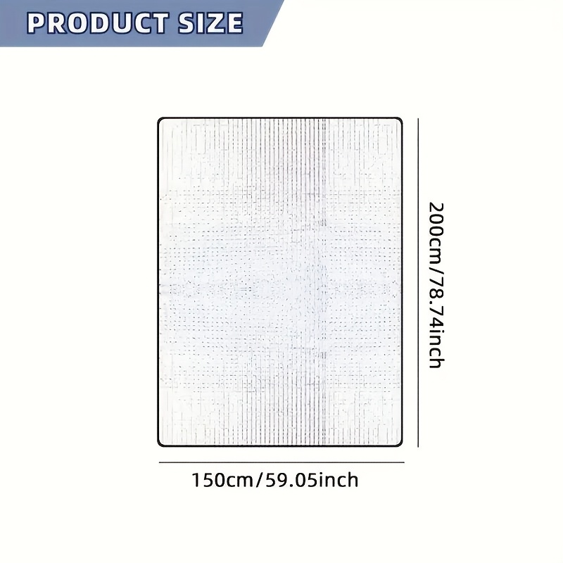 TEMU 1 Tapis de Camping, Couverture pour Tente, Plaid Pliable de Plage et -, Tapis Extérieur, Bâche Portative pour Randonnée et Trekking