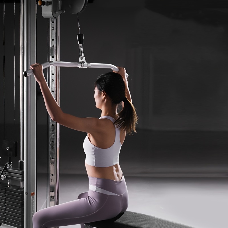 1pc aluminum alloy high quality pull down handle fitness equipment accessory for back muscle training lat   rowing chest push handle durable gym equipment for strength and   exercises