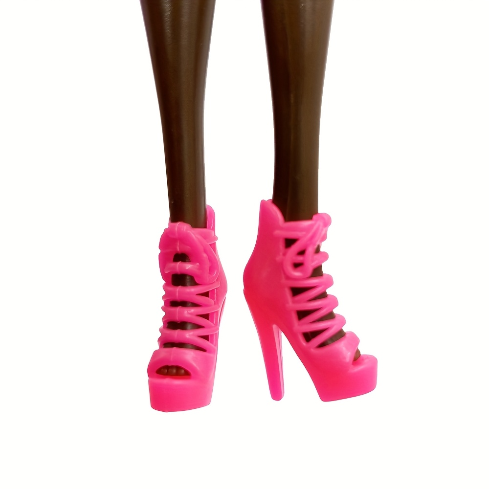 Real Barbie Boots Botas Moradas Validas Para Muñeca Barbie Doll P