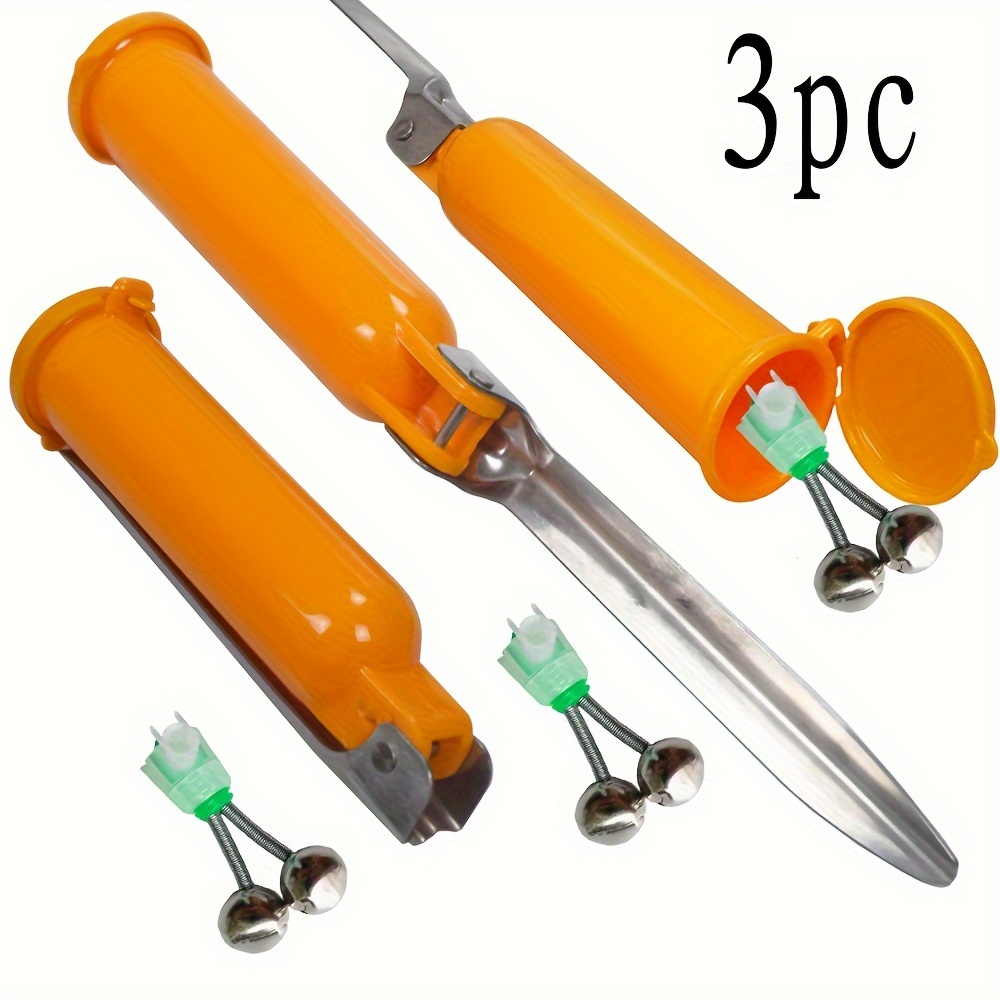 

3-pack Universal , Pvc Durable Easy-to-insert Ground Spikes, Stainless Steel Pole Rests For Sea And Casting Rods, Multi-functional Fishing Equipment Without Magnesium Rod/flint