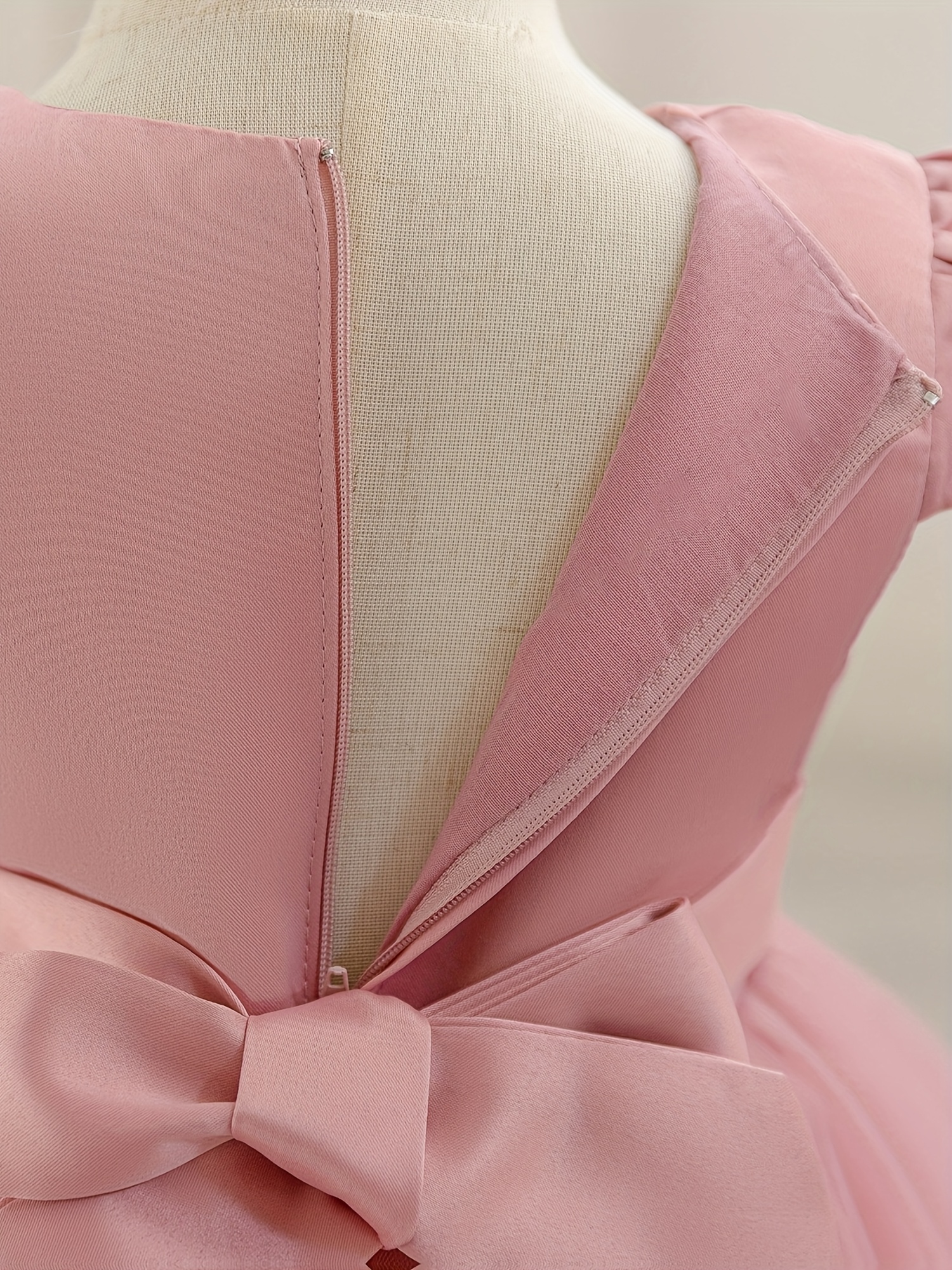 Novo Vestido de 1º Aniversário Laço Floral Saia de Princesa Criança  5