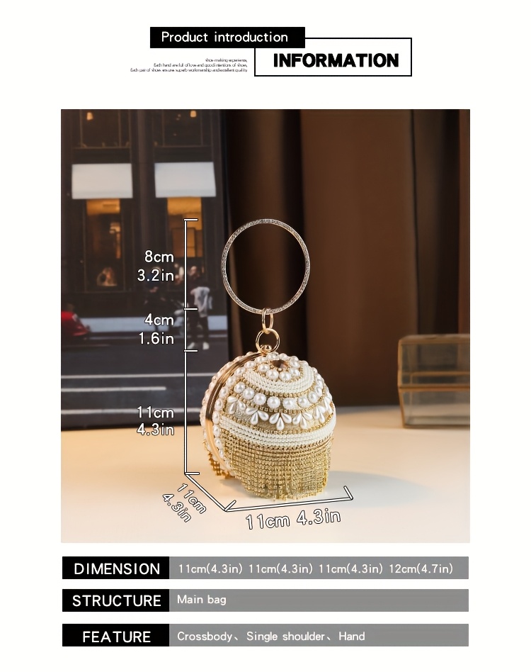 Clutch on model with elegant dress