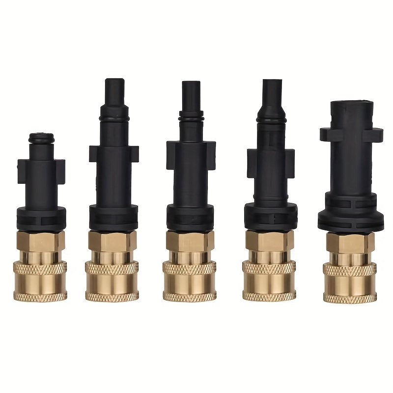 

1/4" Quick Connect Pressure Washer Adapter - Compatible With Karcher, Lavor, Bosch & More - Plastic & Brass, Up To 3500 Psi