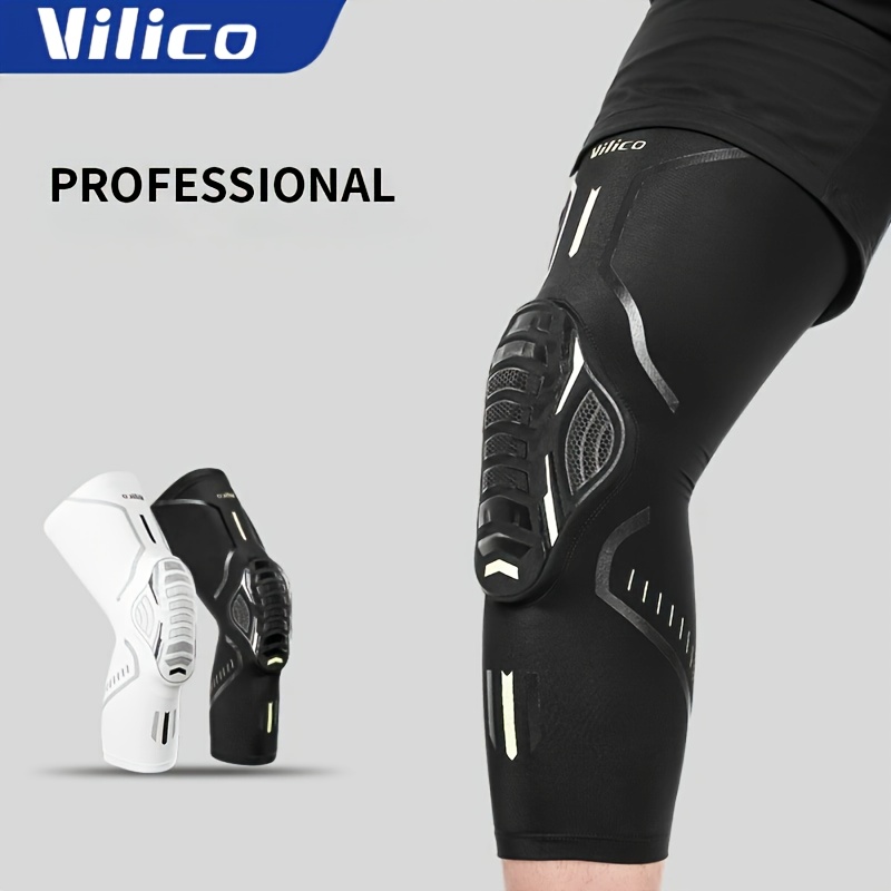 Vilico Sports Knee Brace, Compression & Breathability, with Honeycomb Pad for Patella Support, Suitable for Basketball, Football, Cycling, Dance, Running, Fitness, Outdoor Sports, Sports Medicine Braces