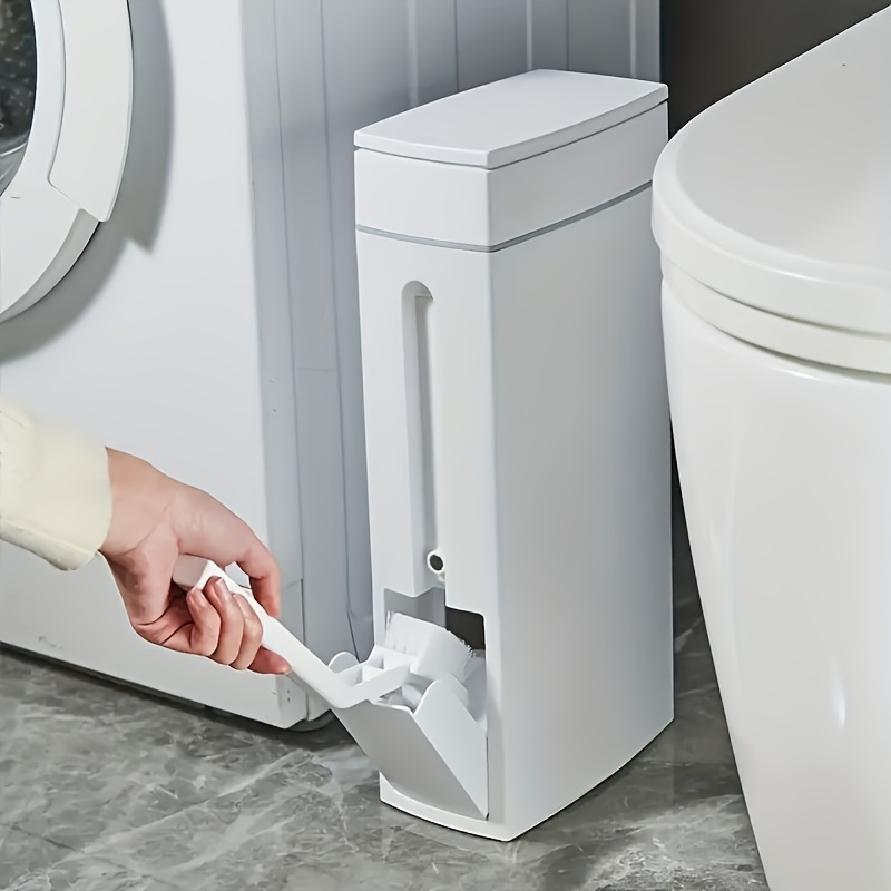Badkamer prullenbak met toiletborstel