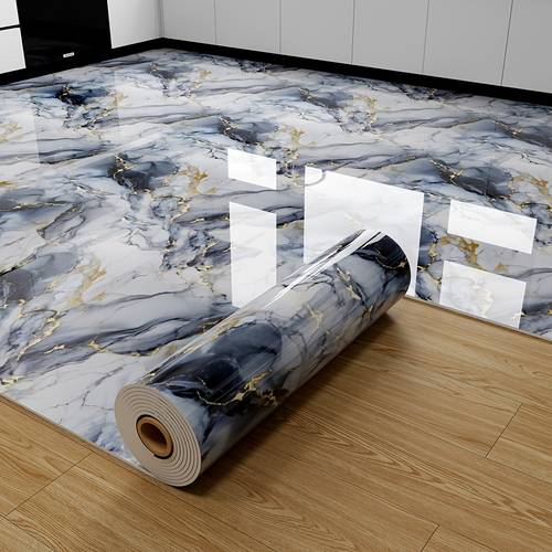 Thickened Large Roll High-quality 3D Bright Marble Wall Sticker | 2mm Thick Self- Waterproof Vinyl Wall Panel, Very Suitable for Kitchen, Living Room, Bathroom, Shower Room And Floor, with A Scraper Tool