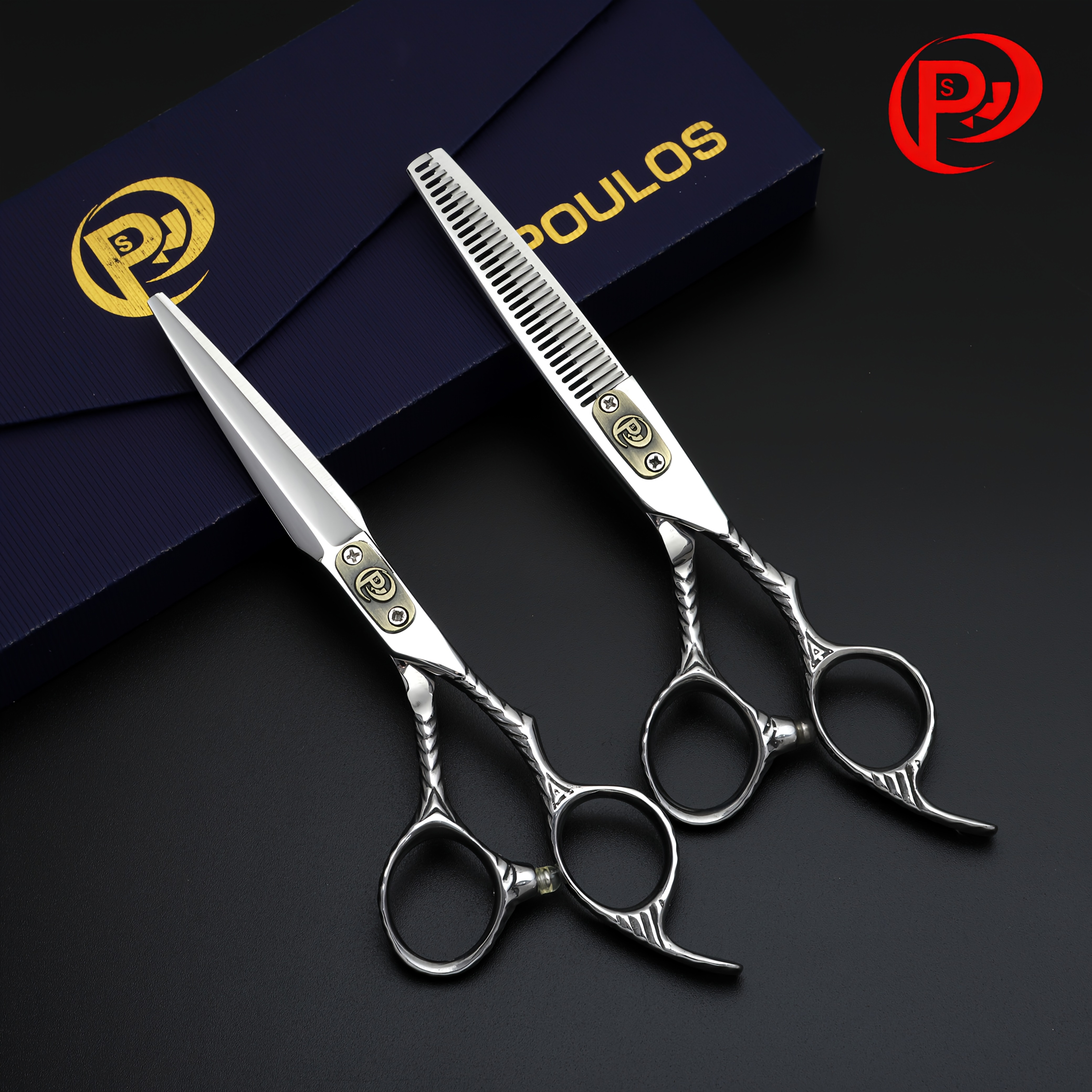 POULOS Advanced Professional Hair Scissors with Nano-Level Sharpness