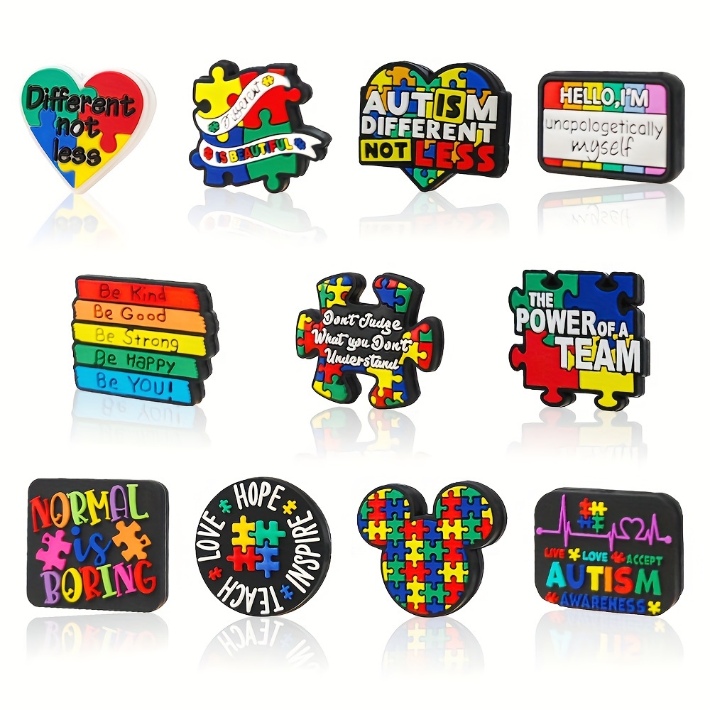 

11pcs Autism Set - For Keychains, , Jewelry & Lanyards