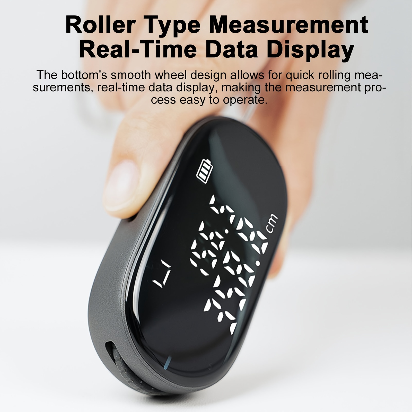 TEMU Atuman Portable Retractable Electronic Tape Measure With 5 Measurement , Calibratable With An Accuracy Of ±0.5%. Suitable For Measuring Flat