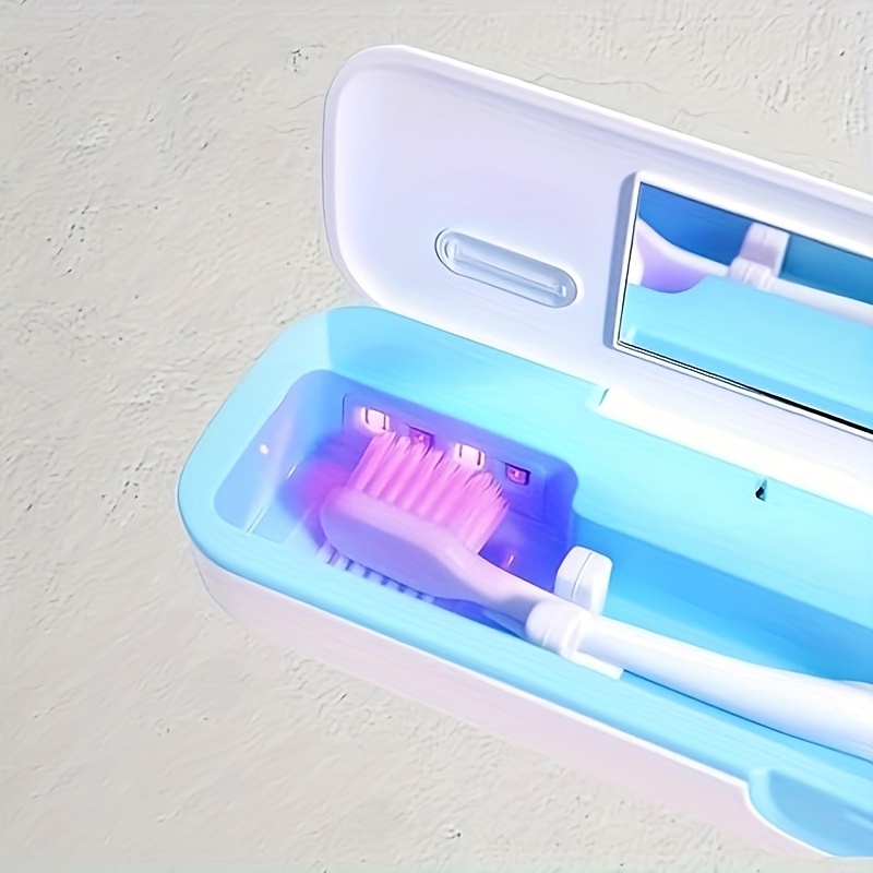 Esterilizador UV Para Cepillos De Dientes - 4 Cepillos, Recargable Por USB