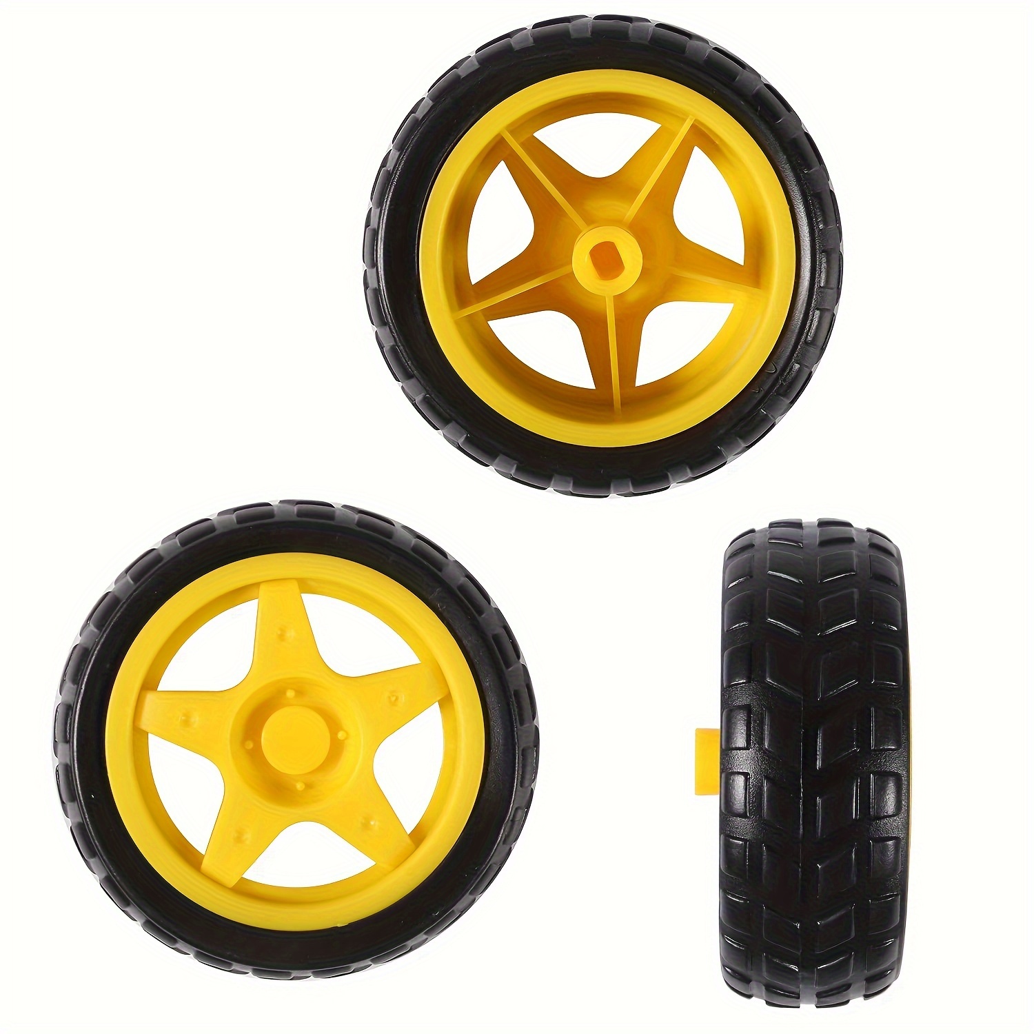 4セット 電動ttギアモーターホイールキット 3 6v シャフト