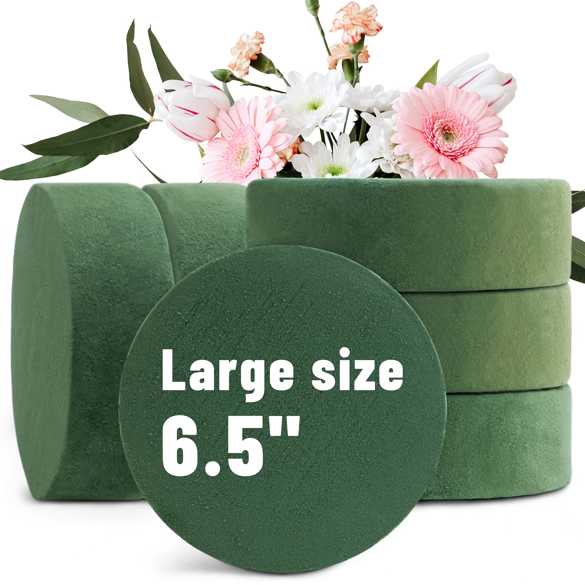 

Plastic Floral Foam Blocks, Set Of 3 - Versatile Dry Floral Foam For Artificial Flowers, Ideal For Wedding, Christmas, , Easter, Valentine's Day Decorations