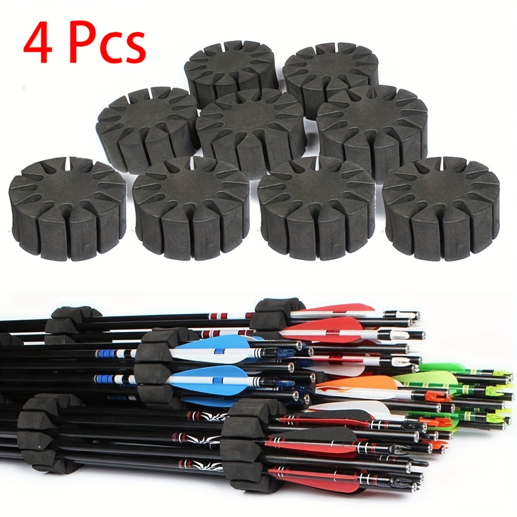 

4pcs Eva Foam Archery Arrow Separator - Round Rack Holder For Storage, Ideal For Hunting And Fishing