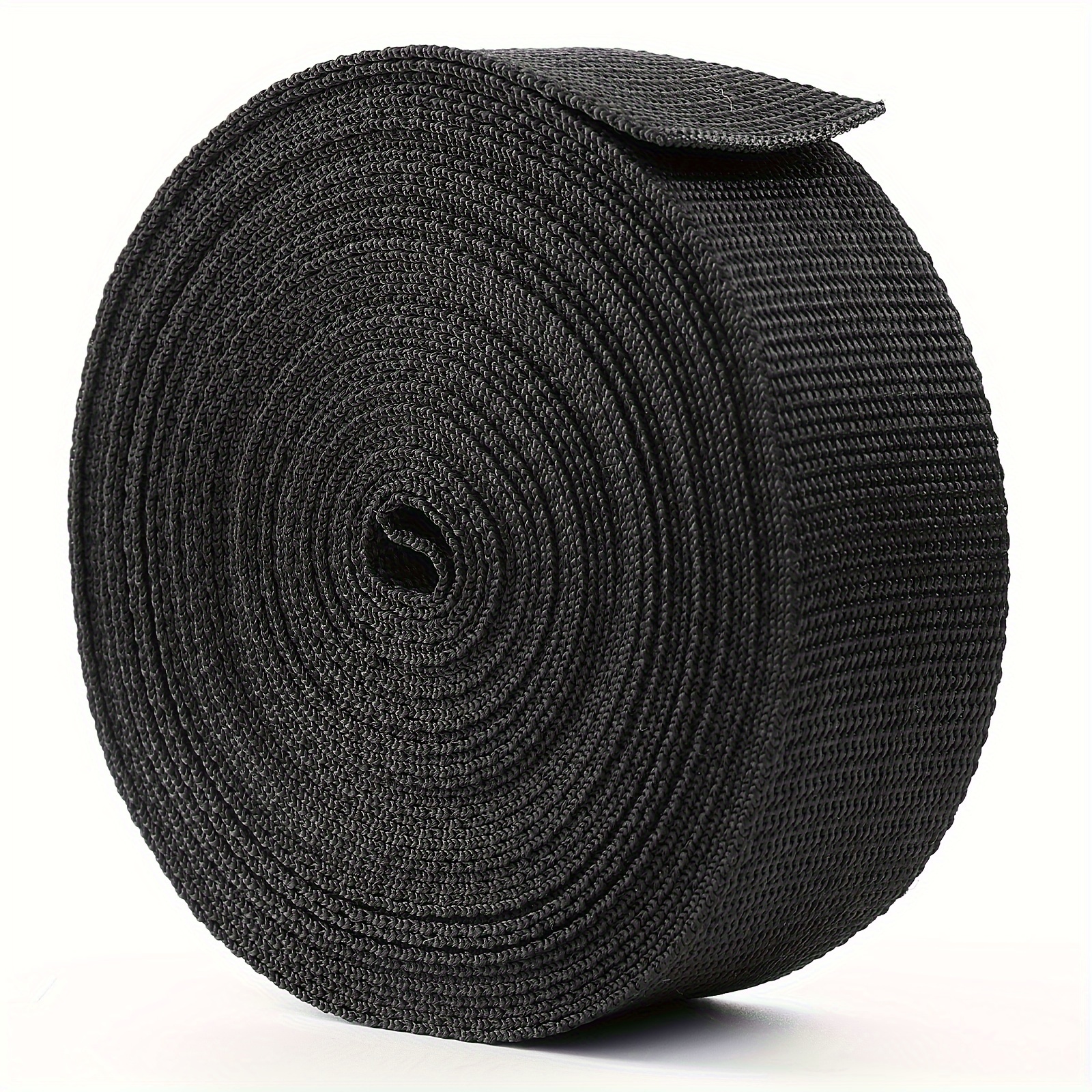 

Of Heavy-duty 1" Black Webbing Strap - Polypropylene, Ideal For Diy Crafts, Climbing, Outdoor & Indoor Use, With High Tear-resistant Fabric