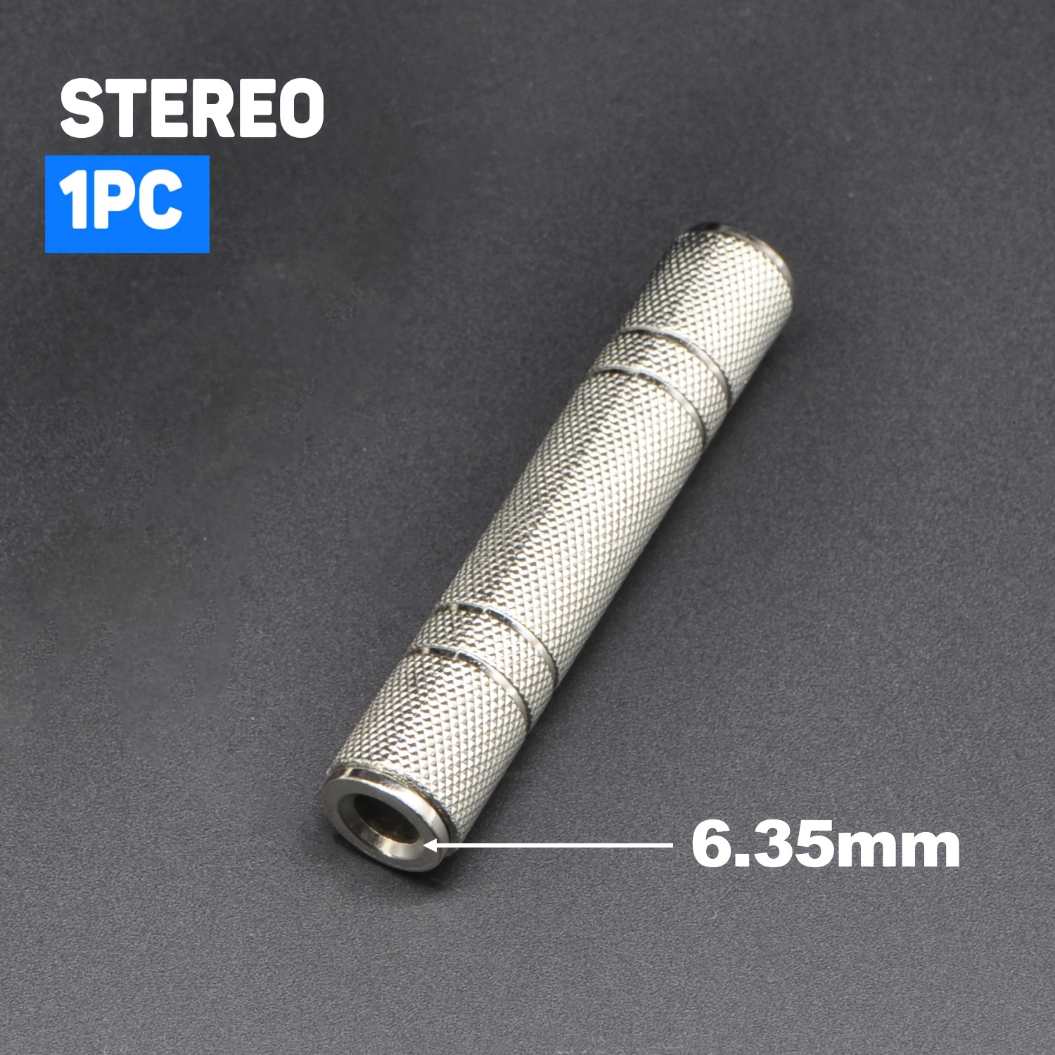 TEMU Adattatore - da 6, 1 pz, connettore - canali da 6,, adattatore jack TRS stereo TS mono per amplificatore chitarra, altoparlante, configurazione