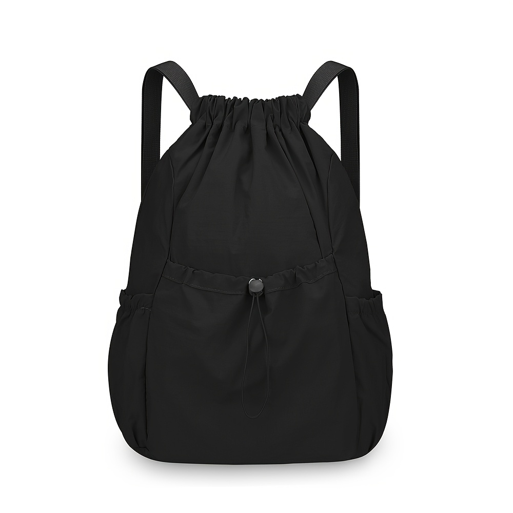 Image of Women's Crossbody Bag New Drawstring Backpack Double Shoulder Bag Unisex Lightweight Travel Bag Sports Basketball Bag Storage Backpack