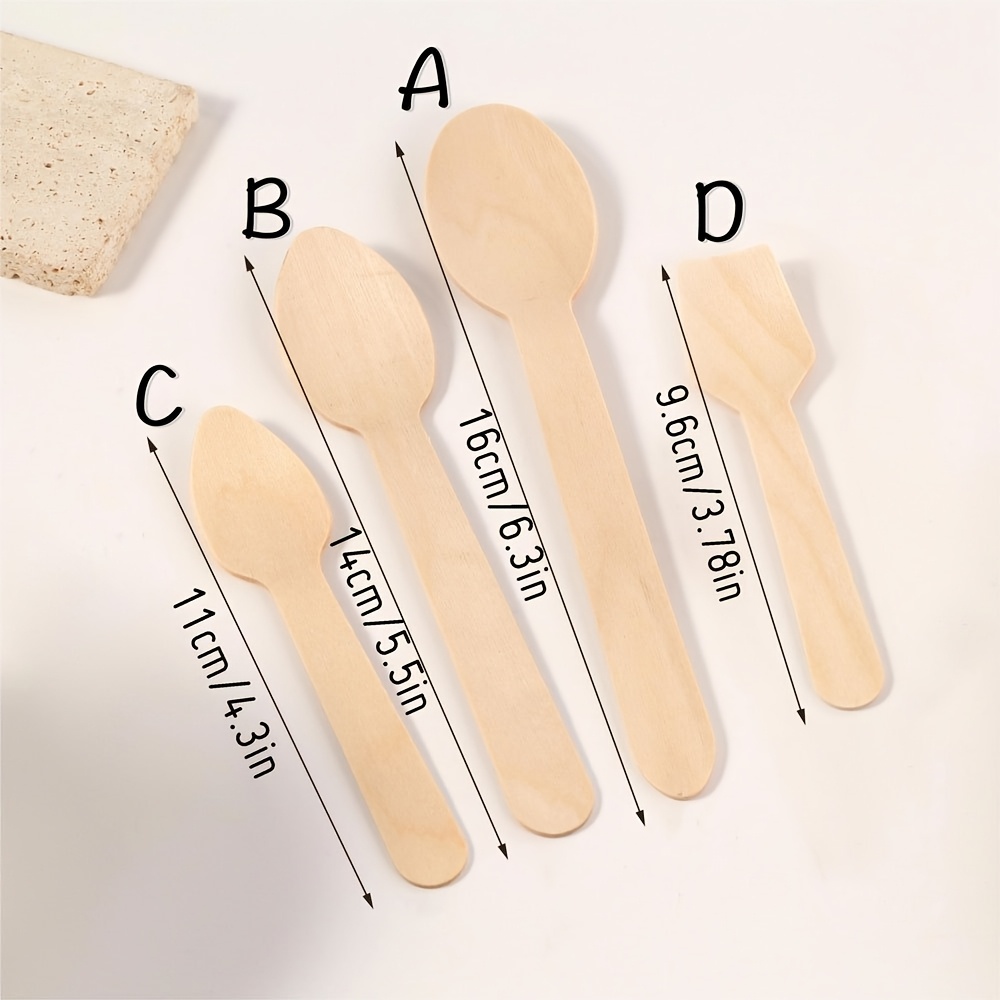 TEMU Cucchiai da Dessert in Legno Personalizzati - Nomi e Date Personalizzati per Bomboniere Nuziali, Feste, Matrimoni - Eleganti Cucchiai in Legno