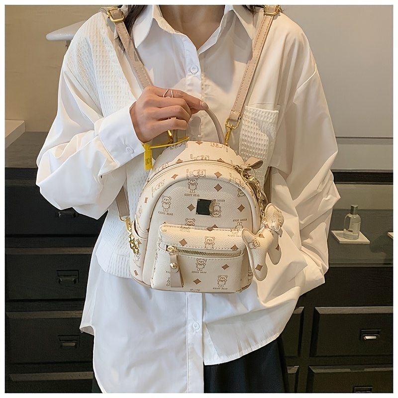 Mini Backpack Rucksack Trends 2022 Damen School Bag Small White