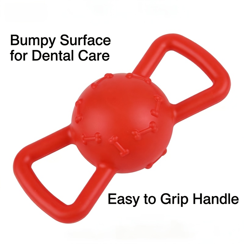 TEMU 1pc, . Dual-eared Squeaky Screaming Ball-shaped Chew Toy, Squeaky Toy. Dental Cleaning Supply