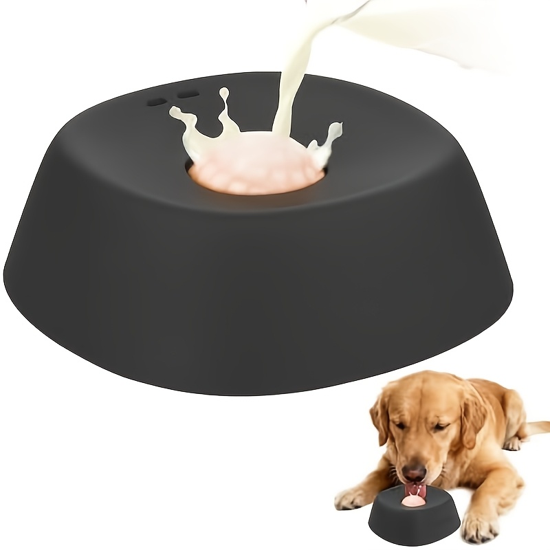 Pet Slow Feeding Licking Bowl, Interactive Slow Feeder, Simulating Natural Licking Behavior, Anxiety And Preventing Choking. Suitable For Yogurt, Puree, And Wet Food