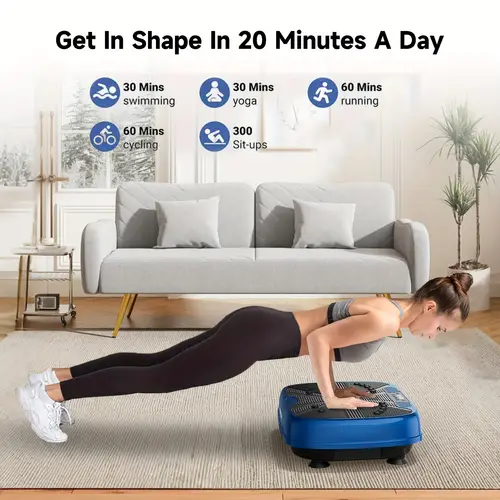 vibration plate fitness platform exercise machine vibrating shaking full workout vibrate stand shake board sport gym for women men 330lbs weight capacity vibration plate for office gym without battery
