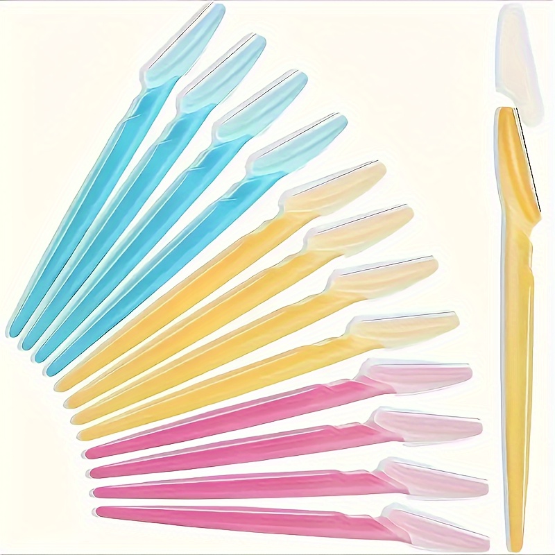 

12pcs Eyebrow And Facial Remover For Women And Men - Grooming Kit, Steel Eyebrow And , Safe And