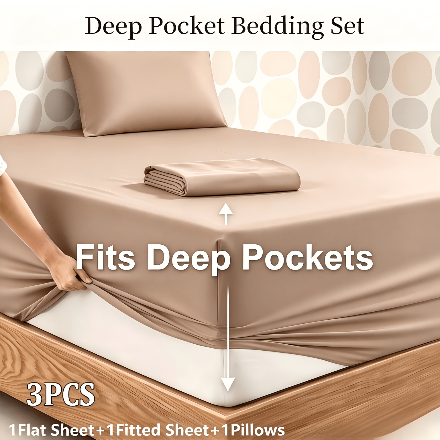 3pcs/4pcs Bamboo Blend Bed Sheet Set - Breathable Luxury Sheets Suitable For Kids & Family, Bedding With Deep Pocket Fitted Base, Machine Washable, Twin/full/queen/king Sizes, Grey Bed Sheets For -
