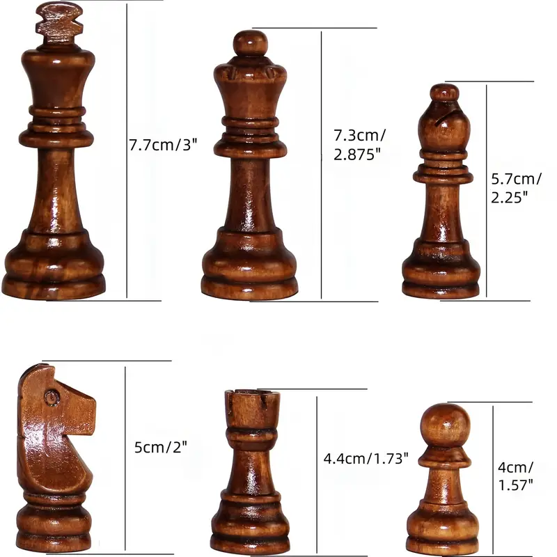 Pezzi degli scacchi in legno, fatti a mano, set da 32 pezzi, set di scacchi, marrone e bianco - Italia Pezzi degli scacchi in legno, fatti a mano, set da 32 pezzi, set di scacchi, marrone e bianco - Italia