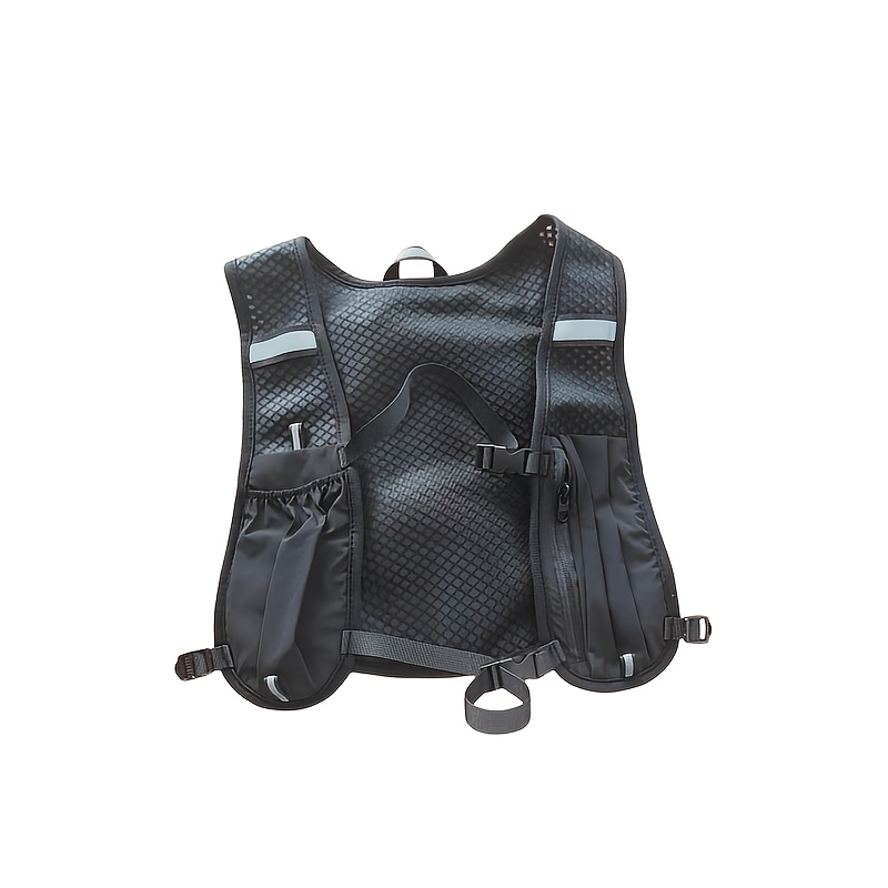 E-shop Atmungsaktive, leichte Laufweste mit mehreren - einfarbigen Sport-Rucksack, geeignet für Radfahren, Joggen, Outdoor-Aktivitäten, freihändiger