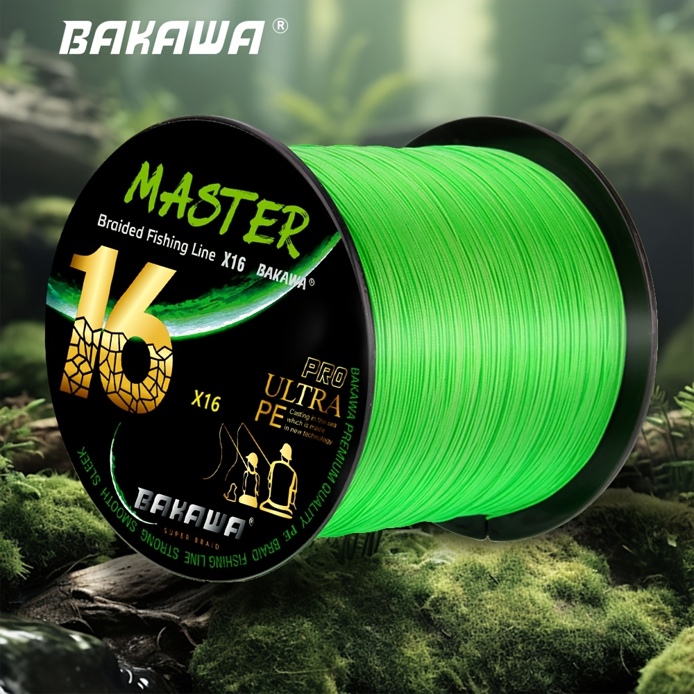 Image of Bakawa X16 Woven Pe Fishing Line 500m/546 Size Japan Super Strong - High Durability, Low , Wear Resistant, Suitable For Fishing Accessories In All For Sea Fishing Large Objects