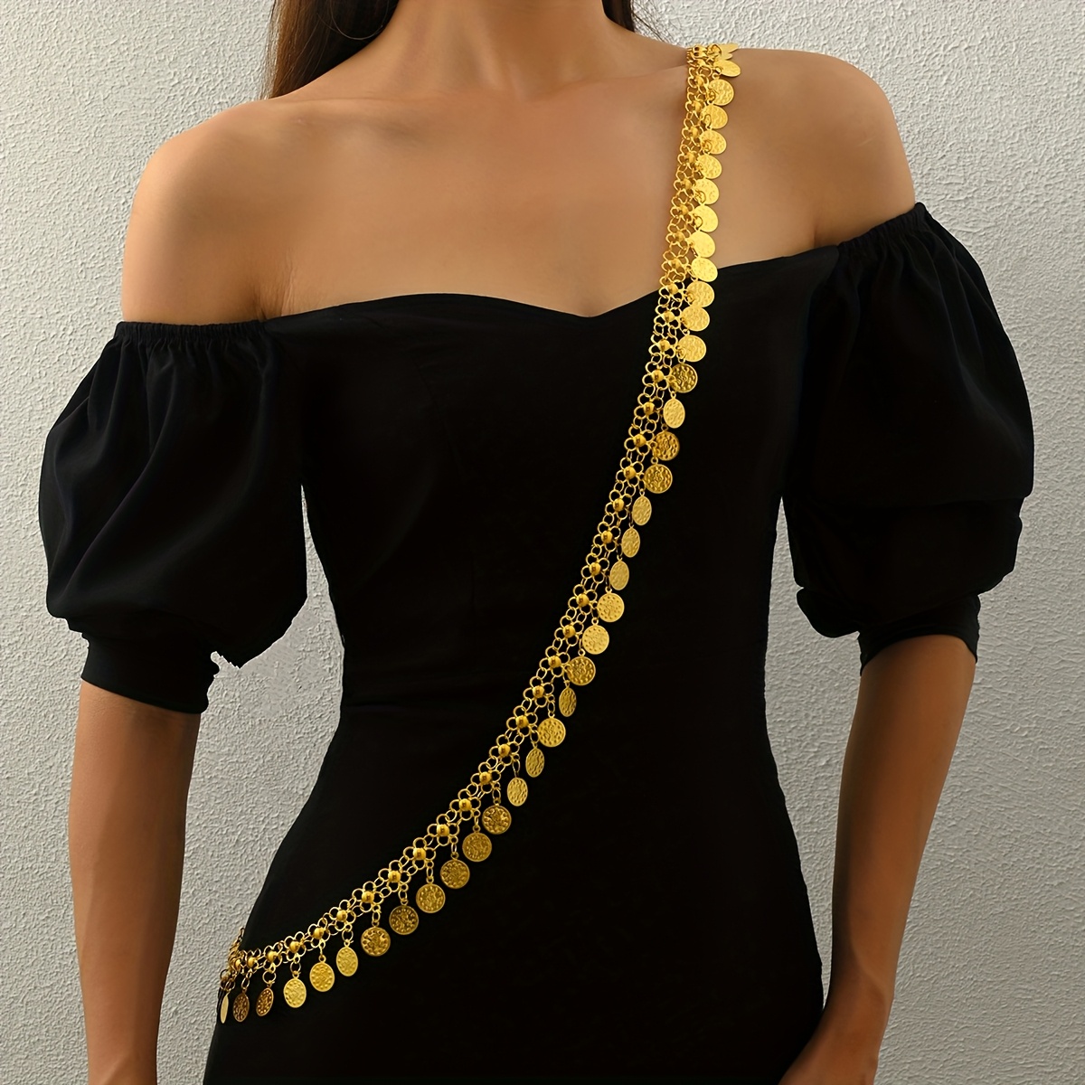 E-shop Luxuriöser goldener Damengürtel für die Braut, Hochzeitszubehör, arabischer Stil, für Festauftritte, als Geschenkbeispiel für Preisverleihungen