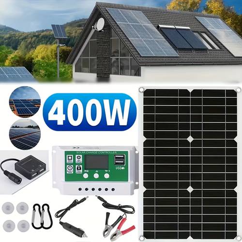 portable solar panel kit with 100 charging controller suitable for boats motorcycles outdoor lights rvs outdoor cameras solar charging stations stylish solar panels durable charging controller solar phone charger