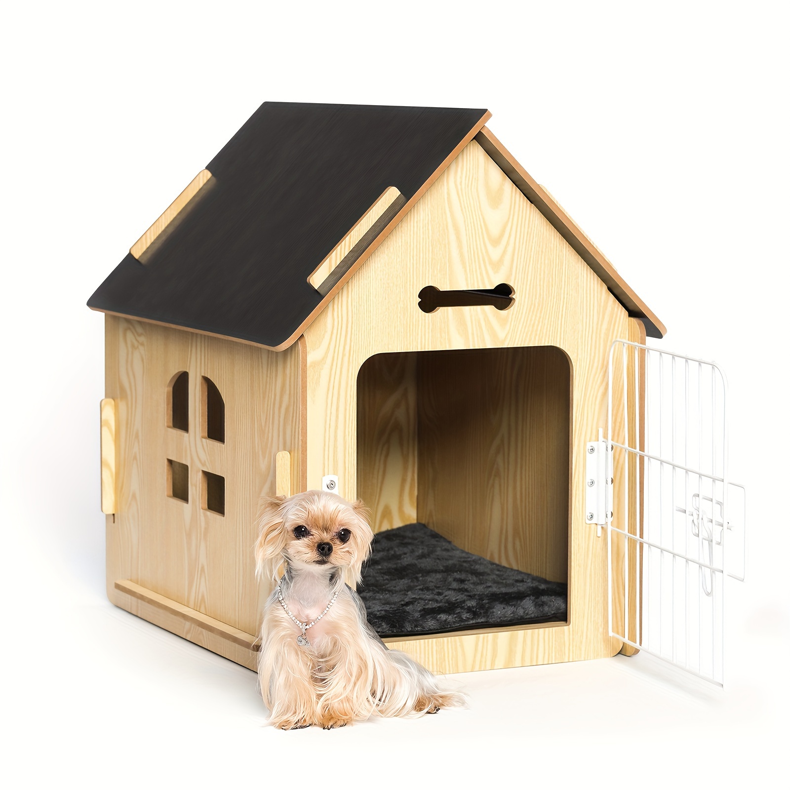 

Dog House Indoor For Small Dogs Or Cats, Cozy , Small Indoor Bed House, With Air Vents And Elevated Floor Warm Dog Cave