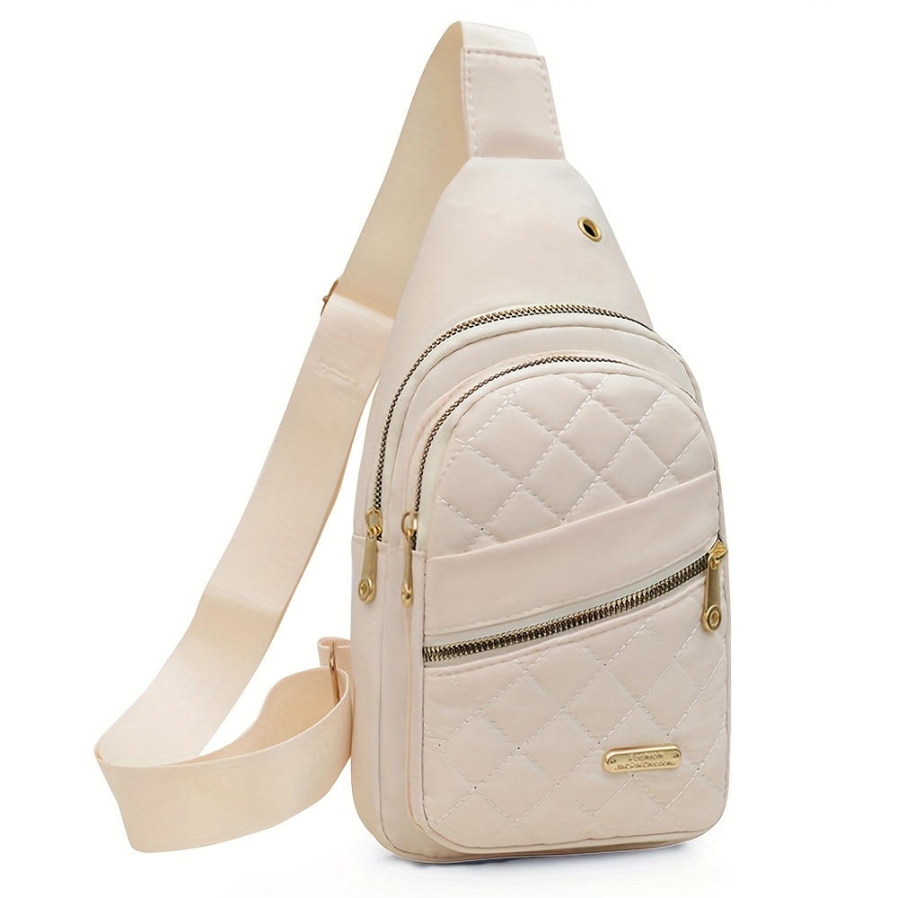 Image of New Women's Chest Bag, Stylish Business Waist Bag, , Sports Fitness, Convenient Travel, Lightweight, Large Capacity, Portable Single Shoulder Bag, Valentine's Day Gift, Multi-pocket Storage Design