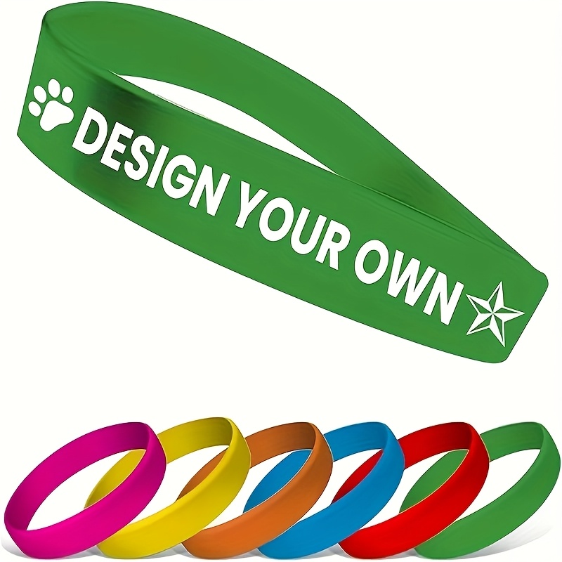 79pcs Customizable Silicone Bracelets with Paw Print Logo, Vibrant Colors