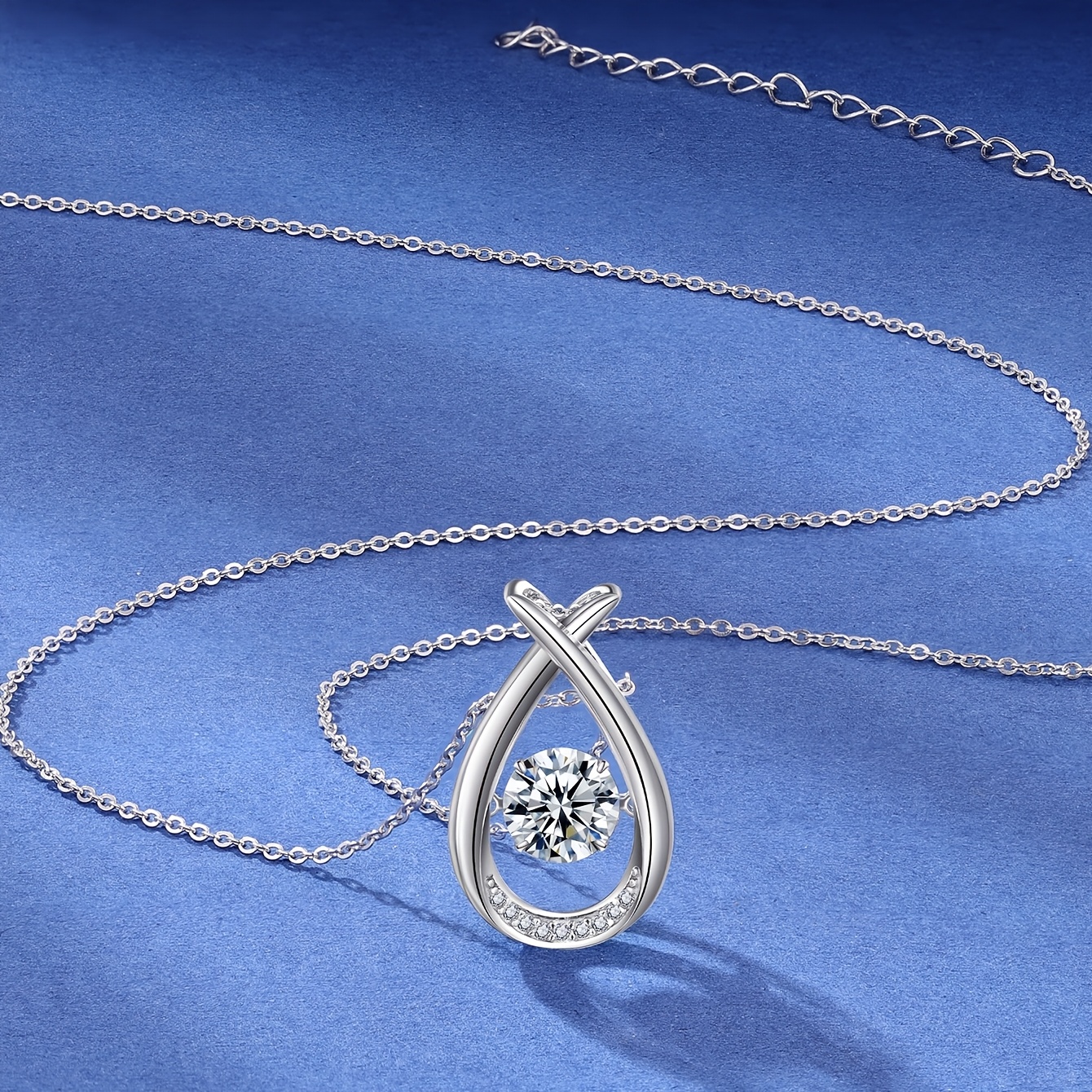 1.0CT Moissanite Necklace in 925 Sterling Silver — Elegant Gift