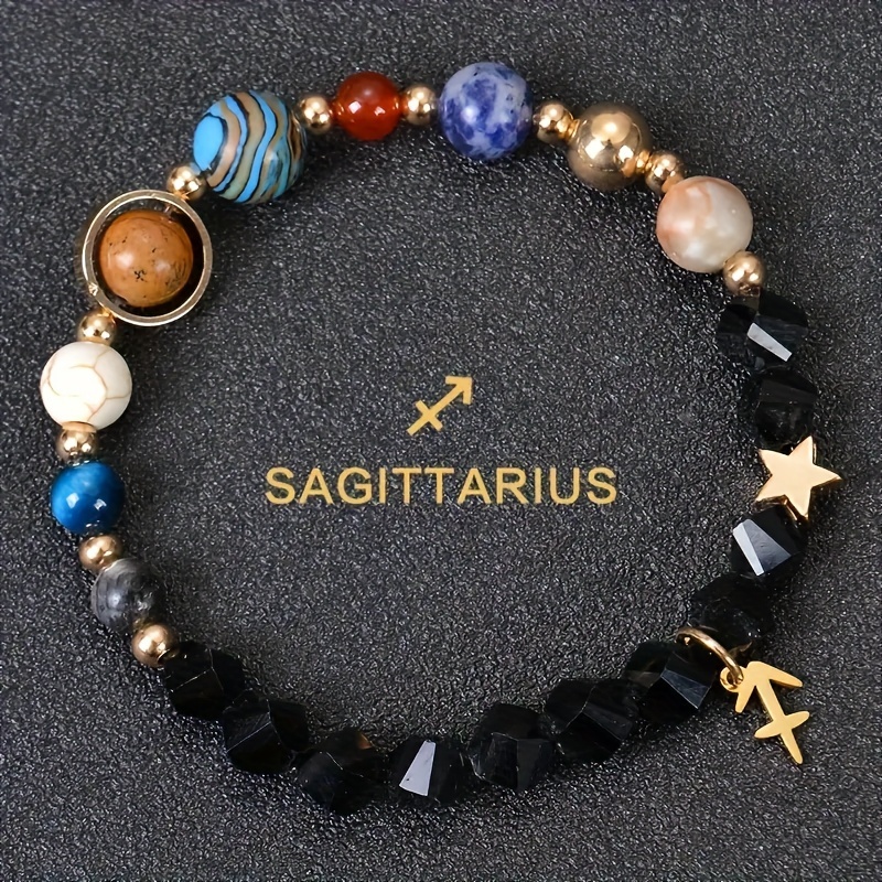 

1pcs 12 Constellations Bracelet Women Stone Bracelet Leo Jewelry Gold Steel Constellation Pendant Bracelet 's Day Jewelry Couple