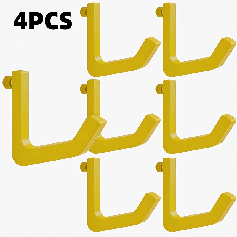 2/4/6/8 Heavy-duty Durable Hooks For 10.3mm Aperture Racks | Capacity, Wall-mounted, Brushed Finish, Ideal For Racking, Garage And Storage Solutions.