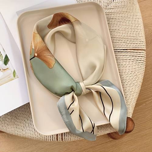 27 elegant square scarf fashionable smooth satin shawl for neck and hair additions