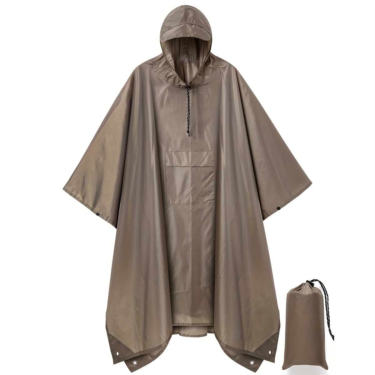 bago rain poncho SOL Heat Reflective The adjustable hood and 100% waterproof bag Osprey Handbags, Purses & Color:Ashen Purple / TNF Black