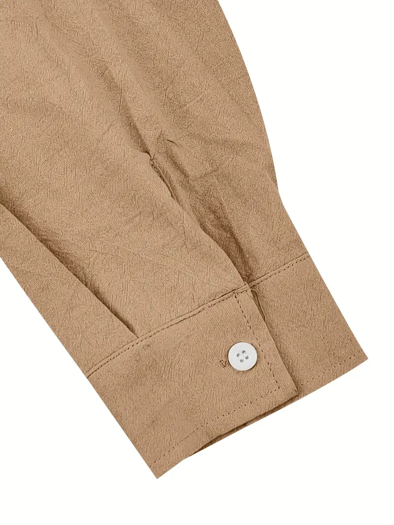 mens elegant linen v neck long sleeve t shirt with cross strap detail breathable regular fit for casual outdoor evening wear spring summer fall versatile top casual wear tee tshirt linen fabric t shirts Product details 31