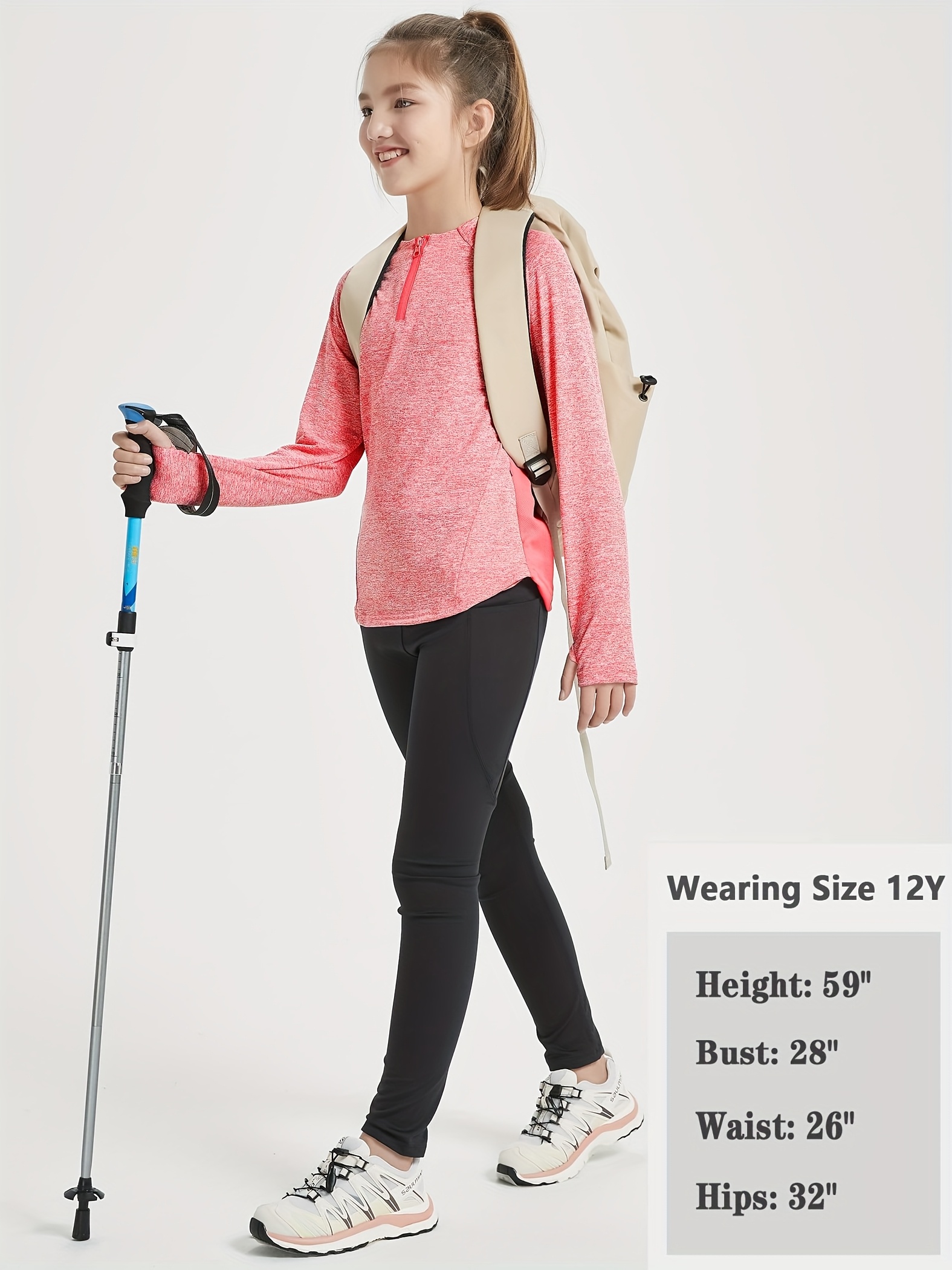 exarus girls athletic quick dry long sleeve shirt upf 50 sun Temu