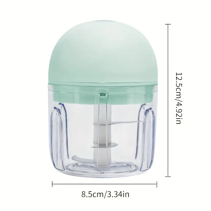 electric mini garlic mincer usb rechargeable 250ml food processor with 1000 rpm motor portable handheld design for garlic onion ginger chili vegetables appliance for garlic crusher vegetable chopper modern kitchenware durable plastic body Product details 6