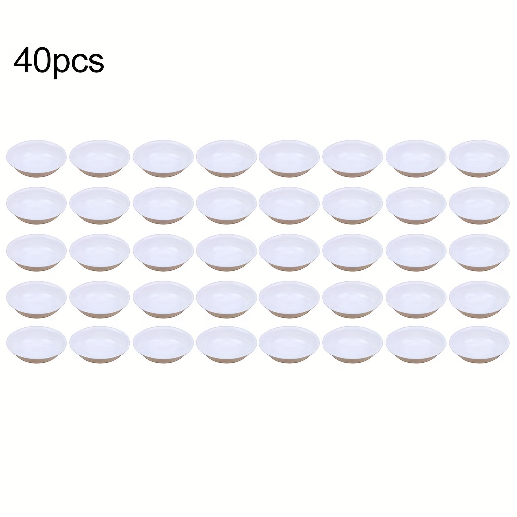 TEMU 40pcs Dipping Soy Sauce Cup Plastic Sauce Bowl Seasoning Dish Appetizer Plates
