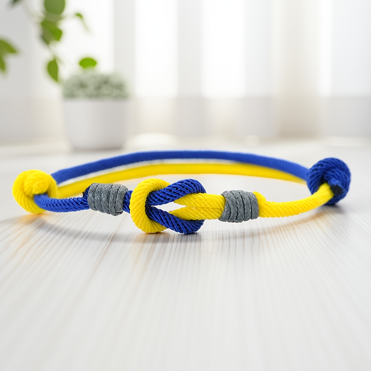 Men's Minimalist Braided Cord Bracelet, Handmade