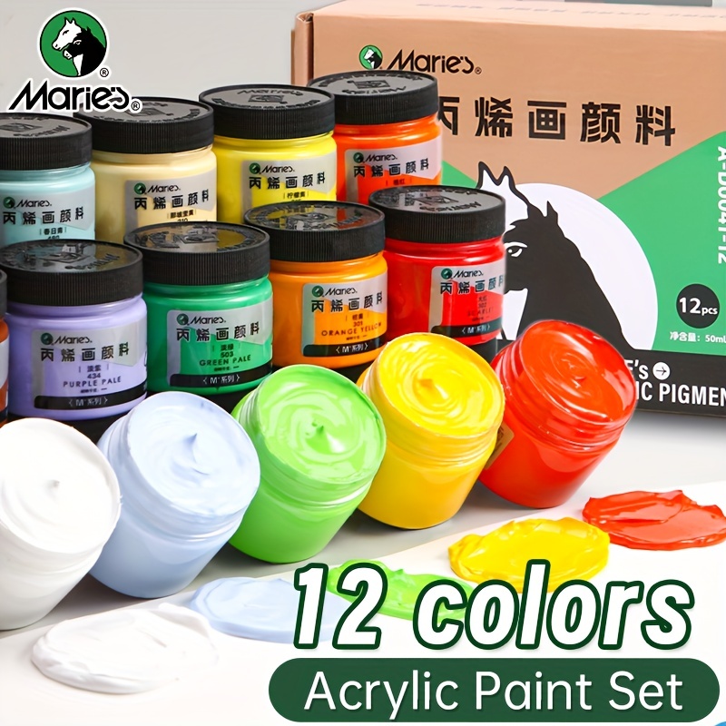 

12 Set, /1.69oz Bottles In Box, And For , Wood, , Diy, , Painting, , Drawing, Mixing For , Snd Adults