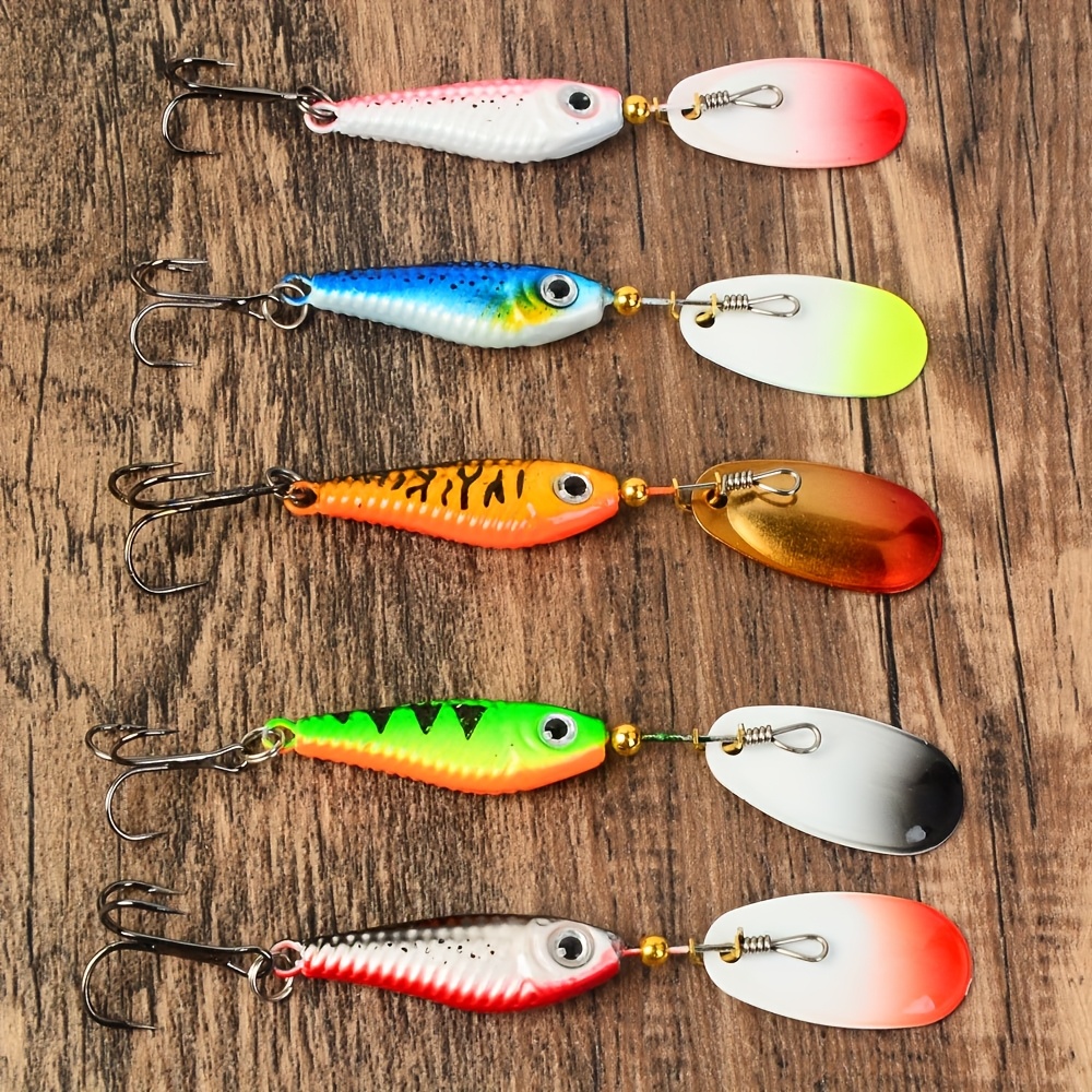 Trivella A Scoppio XVZ Set Di Esche Da Pesca, 10 Pezzi Cucchiai Da